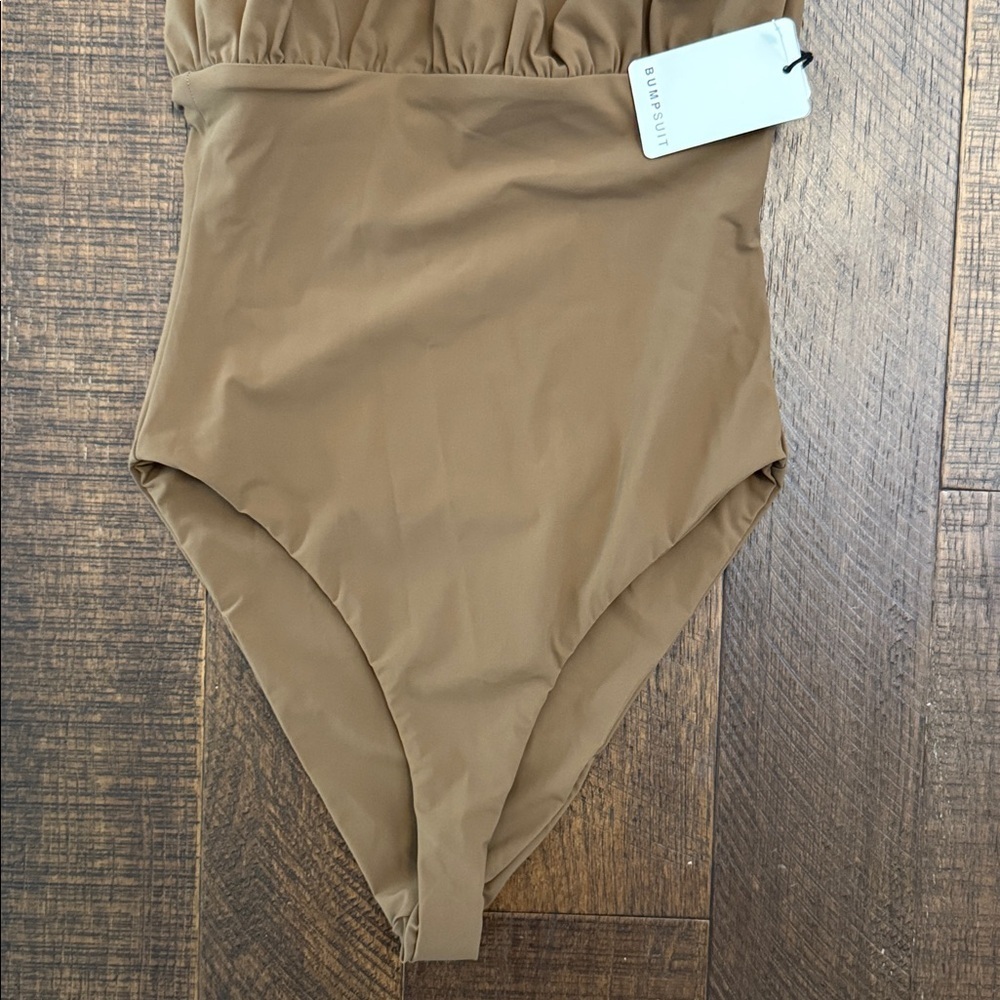 BUMPSUIT Jagger One piece Swimsuit Chestnut Postpartum - Picture 5 of 8